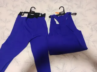 Conjunto Fitness Top y Leggings Morado