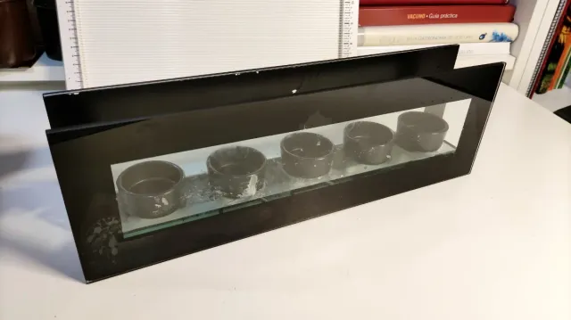 Portavelas de cristal