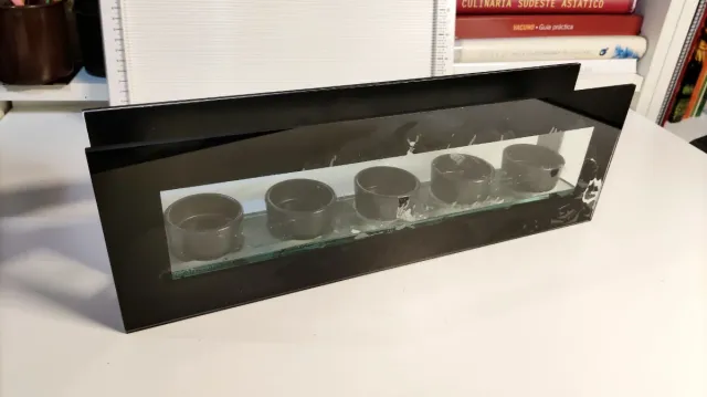 Portavelas de cristal