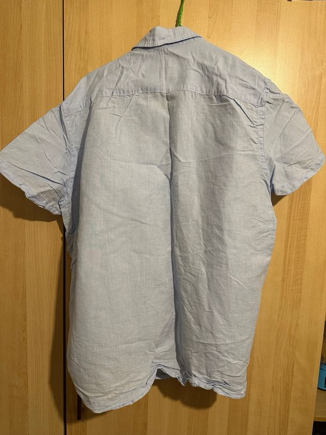 Camisa Manga Corta Talla 2XL Azul