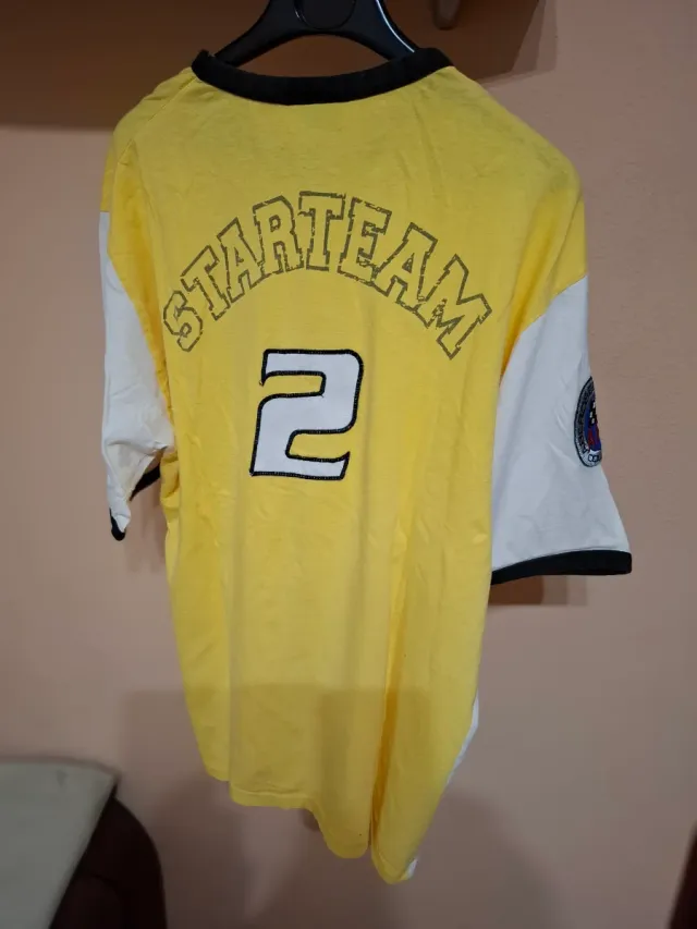 Camiseta Racing Motor Amarillo y Blanco