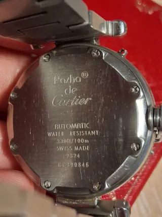 Reloj Cartier Plata y Blanco