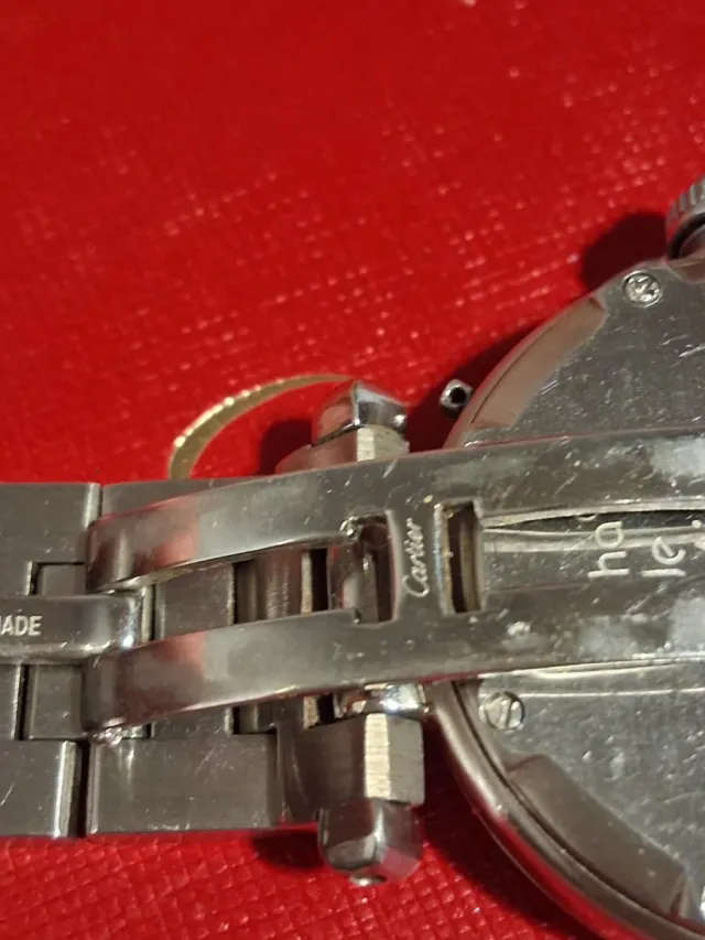 Reloj Cartier Plata y Blanco