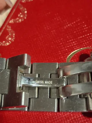 Reloj Cartier Plata y Blanco