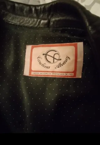 Abrigo de Piel Carolina Alvarez Negro talla 46