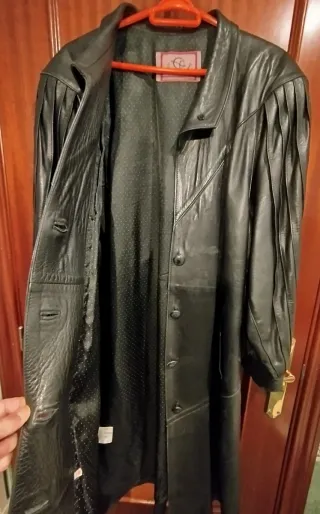 Abrigo de Piel Carolina Alvarez Negro talla 46