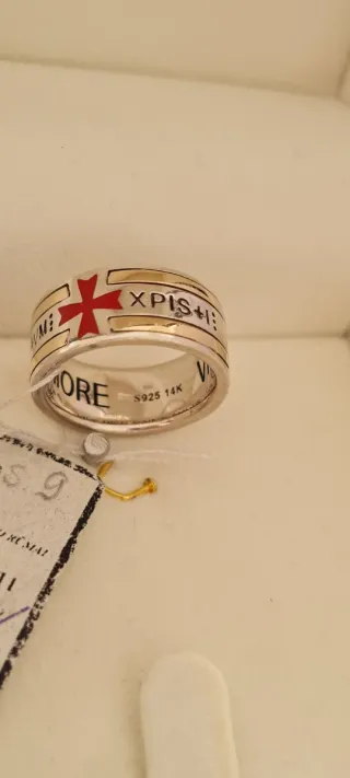 Anillo plata oro Nuevo Oferta