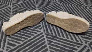 Zapatillas de esparto artesanales beige/verde