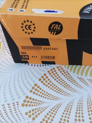 Zapatos de seguridad grises Talla 38