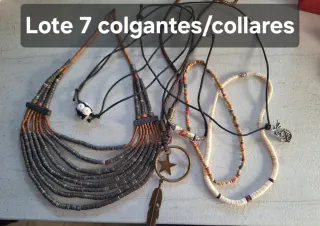 Lote 7 collares bisutería