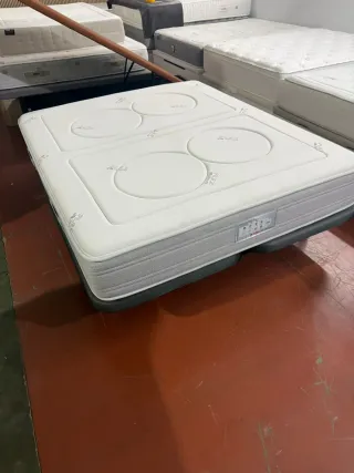 Base tapizada y colchón Flex Palace 160x190