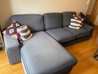 Sofá modular gris Ikea