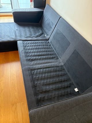 Sofá modular gris Ikea