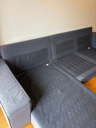 Sofá modular gris Ikea