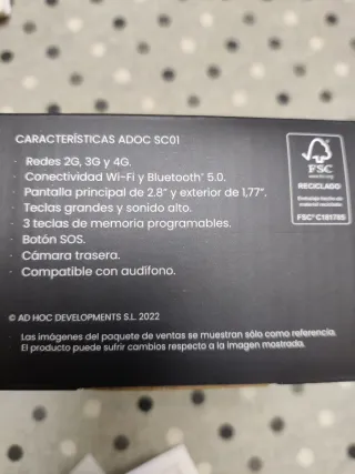 Teléfono Móvil Alcatel Negro Senior