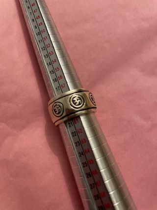 Anillo de plata ley hombre realizado a mano