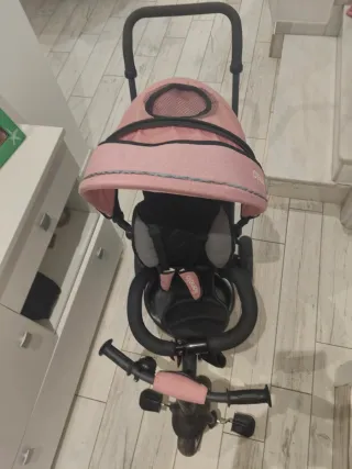 Triciclo para bebé rosa