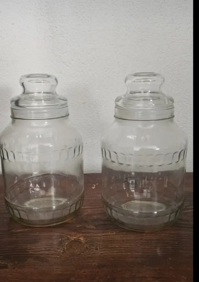 2 Tarros Organizadores de Vidrio