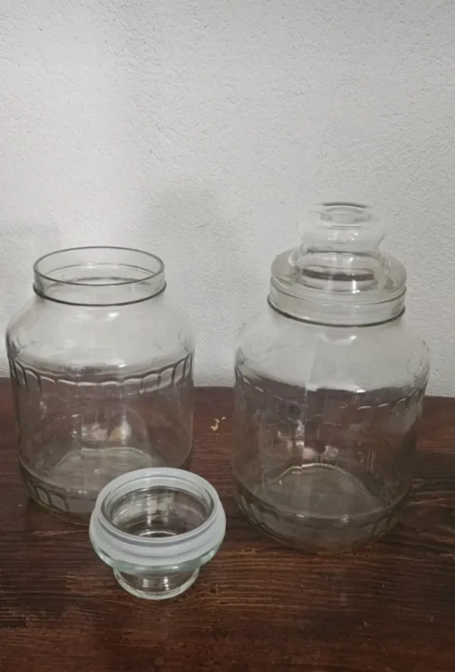 2 Tarros Organizadores de Vidrio