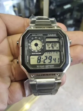 CASIO AE-1200WHD-1a/ correa metálica/oferta flash
