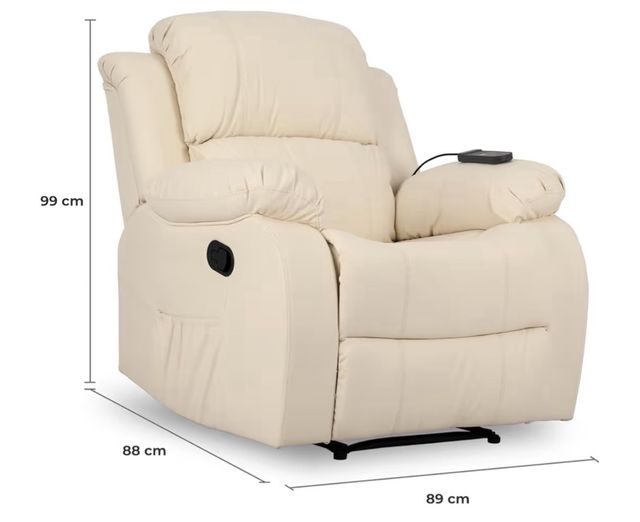 Sillón Relax Masaje Don Descanso Crema