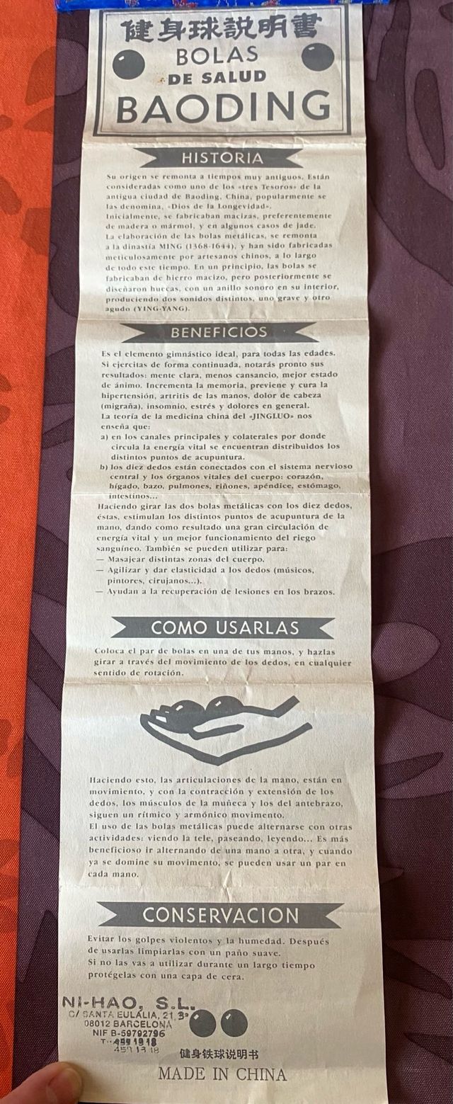 Bolas chinas de salud Baoding