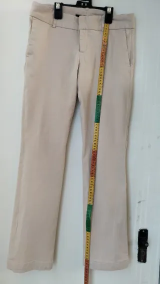 Pantalón de vestir elegante mujer beige