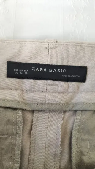 Pantalón de vestir elegante mujer beige