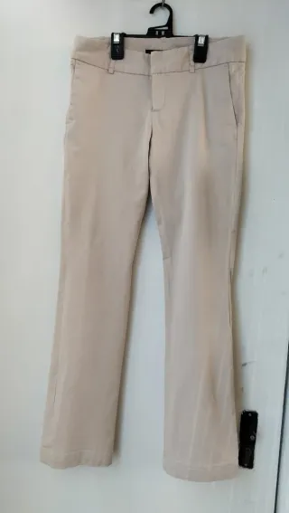 Pantalón de vestir elegante mujer beige