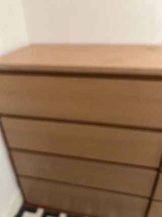 Comodino Malm 4 cassetti in legno