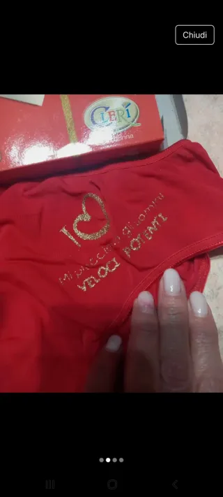 Slip donna Cleri rosso taglia unica