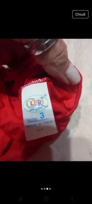 Slip donna Cleri rosso taglia unica