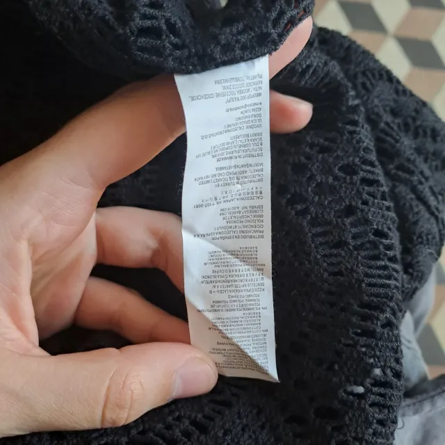 Maglia nera - cotone  - donna - L