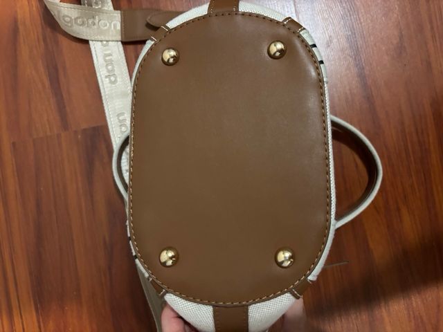 Borsa Don Algodón Beige e Marrone