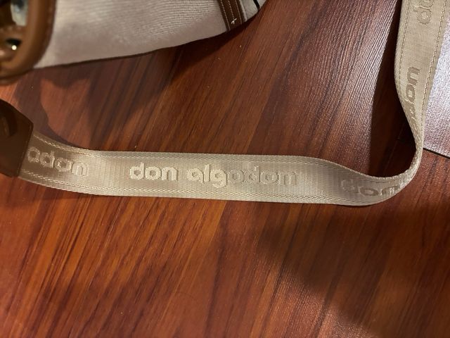 Borsa Don Algodón Beige e Marrone