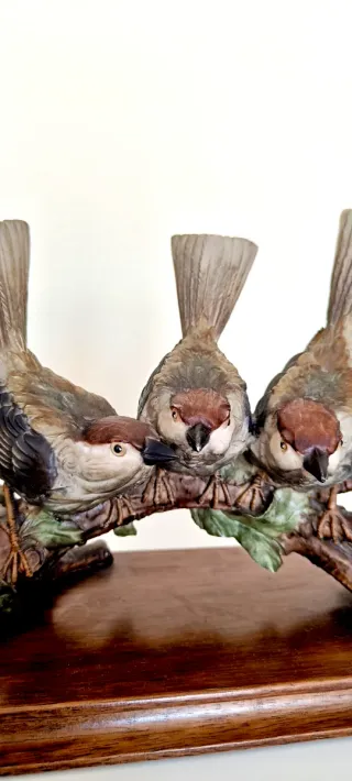 Escultura Giuseppe Armani Pájaros Biscuit