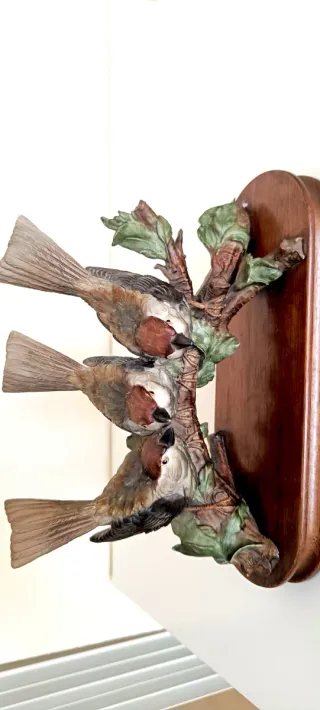 Escultura Giuseppe Armani Pájaros Biscuit