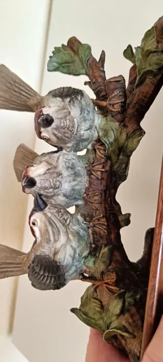 Escultura Giuseppe Armani Pájaros Biscuit