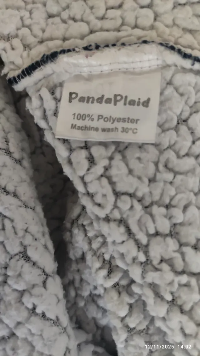 Coperta con cappuccio Panda Play