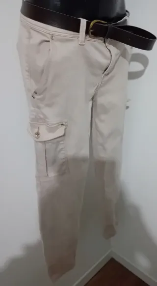 Pantaloni Gaudi' Skinny Beige Tg 30/M 44/46 donna