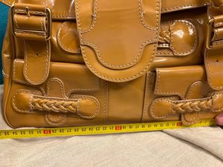 Bolso Valentino Caramelo Piel Trenzada