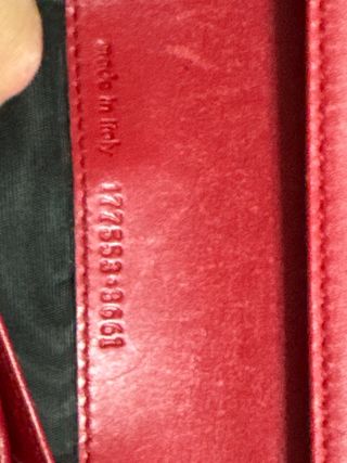 Cartera Yves Saint Laurent Roja