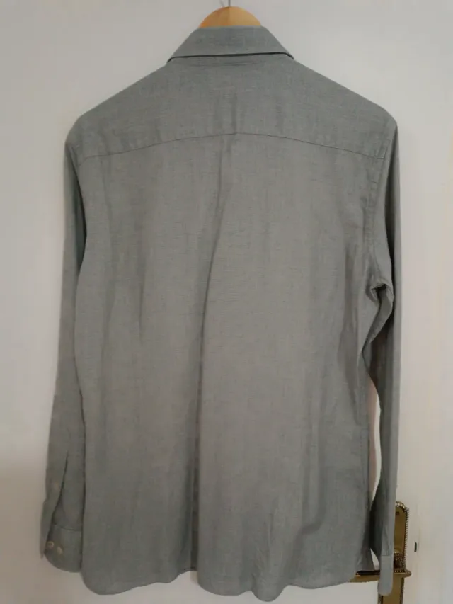 Camisa Hackett gris hombre