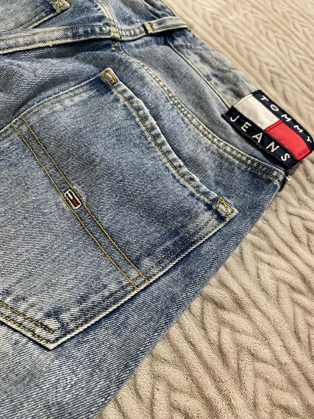 Jeans Tommy Jeans strappati blu