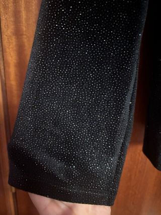 Americana negra con glitter