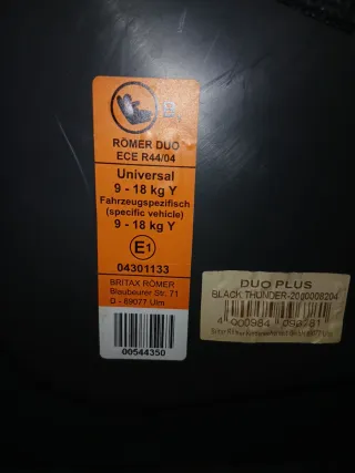 Silla coche bebé Romercon isofix