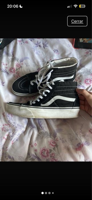 Botas Vans SK8-Hi Negras y Blancas