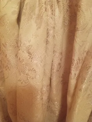 Falda regional beige y dorada