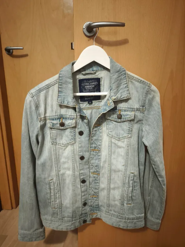 Chaqueta tejana azul