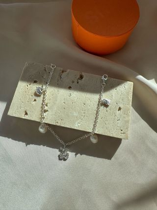 Pulsera Tous Oceaan Plata Perlas Osito